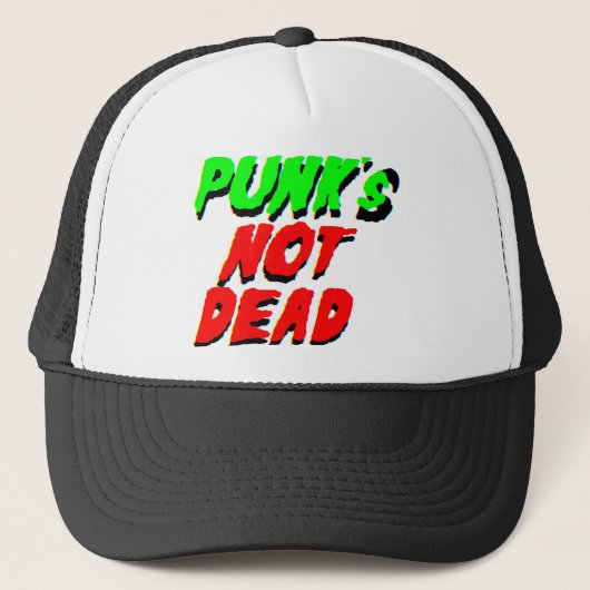 Punks nicht tot truckerkappe (Vorderseite)