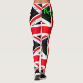 Punks not Dead God Rett Punks Grunge Union Jack Leggings (Rückseite)