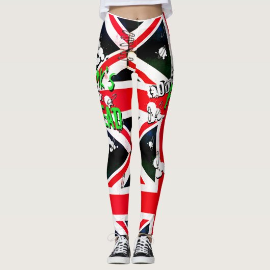 Punks not Dead God Rett Punks Grunge Union Jack Leggings (Vorderseite)