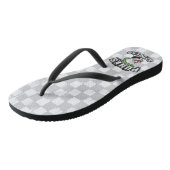 Punks Not Dead Skull Mohawk Punk Rock Rocker Badesandalen (Schrägansicht)