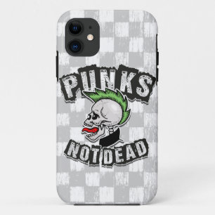 Punks Not Dead Skull Mohawk Punk Rock Rocker Case-Mate iPhone Hülle