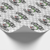 Punks Not Dead Skull Mohawk Punk Rock Rocker Geschenkpapier (Ecke)