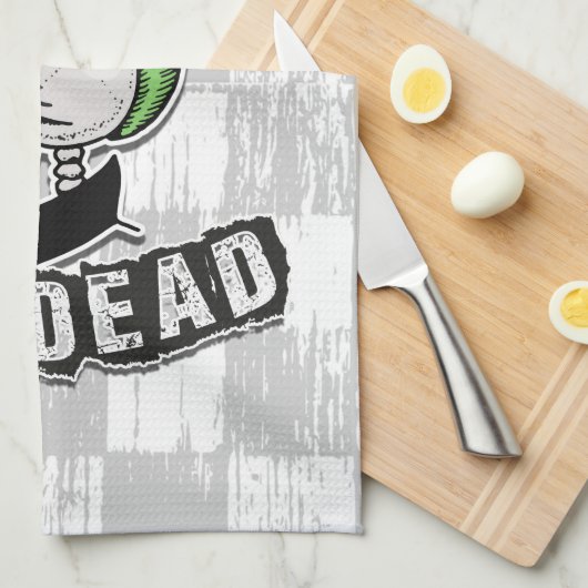 Punks Not Dead Skull Mohawk Punk Rock Rocker Geschirrtuch (Viertel Falte)