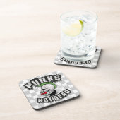 Punks Not Dead Skull Mohawk Punk Rock Rocker Getränkeuntersetzer (Rechte Seite)