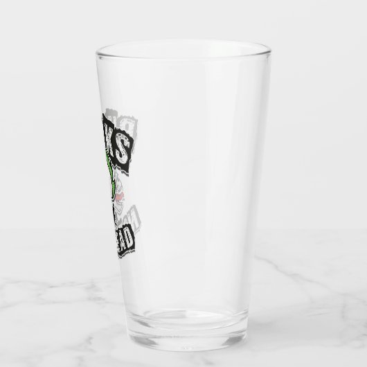 Punks Not Dead Skull Mohawk Punk Rock Rocker Glas (Links)