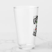 Punks Not Dead Skull Mohawk Punk Rock Rocker Glas (Rechts)