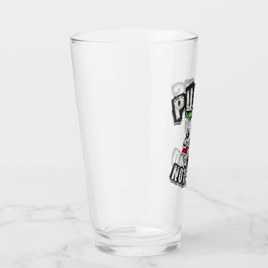 Punks Not Dead Skull Mohawk Punk Rock Rocker Glas (Rechts)