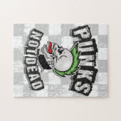 Punks Not Dead Skull Mohawk Punk Rock Rocker Puzzle (Horizontal)