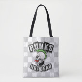 Punks Not Dead Skull Mohawk Punk Rock Rocker Tasche (Vorderseite)