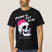 Punks Not Dead - Skull Punk Rock Music - Alte Punk T-Shirt (Vorderseite)