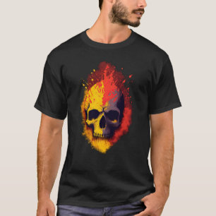 Punks Not Dead Skull Spanisch Flag Color Edition T-Shirt