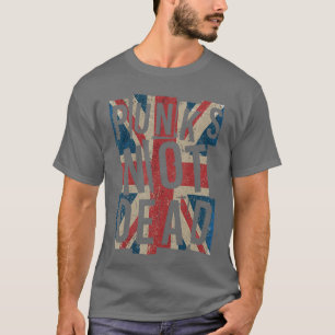 Punks Not Dead Vintage UK London Flagge Punk Ist N T-Shirt