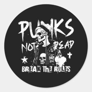Punks sind nicht tot runder aufkleber