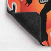 Punksänger-u. Tänzer-Silhouette auf Mousepad (Ecke)