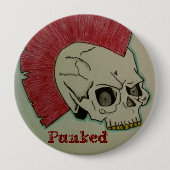 Punkschädel Button (Vorderseite)