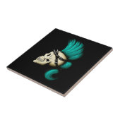 Punkschädel Fliese (Seite)