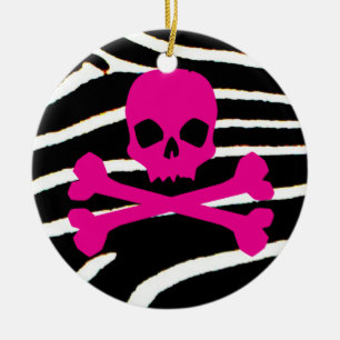 Punkschädel Keramikornament