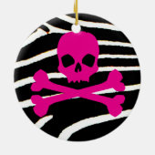 Punkschädel Keramikornament (Hinten)