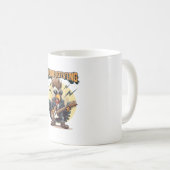 Punksgiving - Funny Erntedank Türkei Punk Rock Kaffeetasse (VorderseiteRechts)