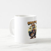 Punksgiving - Funny Erntedank Türkei Punk Rock Kaffeetasse (Vorderseite Links)
