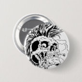 Punkskull Knopf Button (Vorne & Hinten)