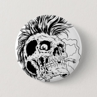 Punkskull Knopf Button
