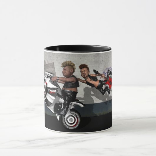 Punksters Verspätet zur Show Tasse (Zentrum)