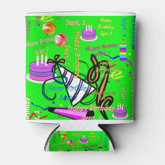 Punkt, 1 Kindergeburtstag Dosenkühler (Vorderseite)