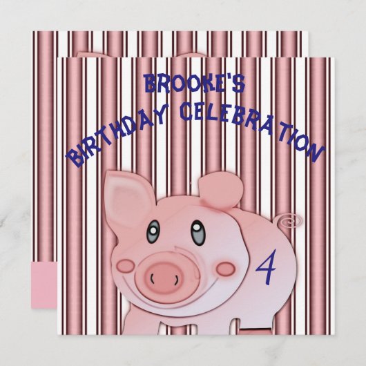 Punkt, 1 Kindergeburtstag Einladung (Vorne/Hinten)