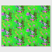 Punkt, 1 Kindergeburtstag Geschenkpapier (Flach)