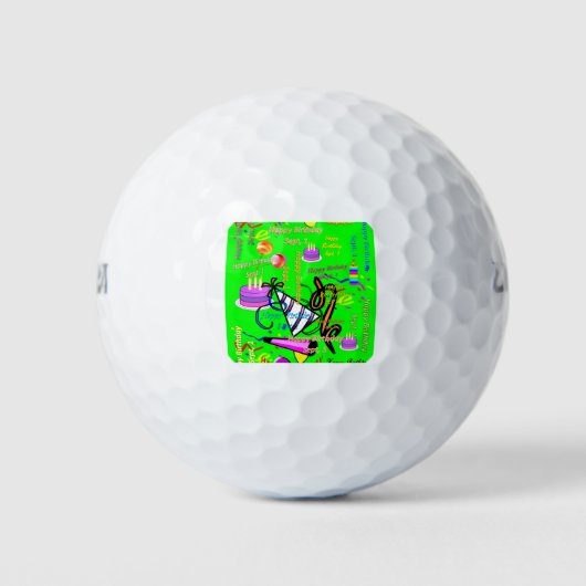 Punkt, 1 Kindergeburtstag Golfball (Vorderseite)