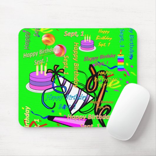 Punkt, 1 Kindergeburtstag Mousepad (Mit Mouse)