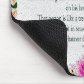 Punkt 1. Ölgemälde mit farbenfroher Blüte, Gesetz  Mousepad (Ecke)