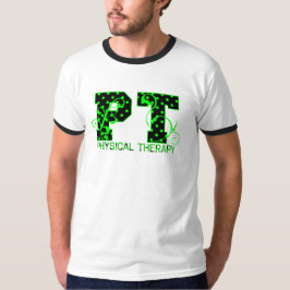 Punkt 2 schwarze und grüne Polka-Punkte T-Shirt
