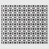 Punkt 3 Schwarzweiss Geschenkpapier (Flach)