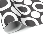 Punkt 3 Schwarzweiss Geschenkpapier (Rolleneckpunkt)