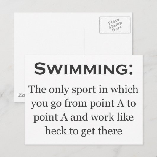 Punkt A bis A Postkarte (Vorne/Hinten)