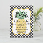 Punkt Ananas Brautdusche Einladung (Stehend Vorderseite)