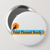 Punkt-angenehmer Strand Button (Vorne & Hinten)