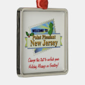 Punkt angenehmes NJ Ornament Aus Metall (Rechts)