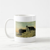 Punkt Betsey Leuchtturm nahe Frankfort Michigan Kaffeetasse (Links)