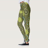 Punkt Blume bringen Leggings ins Grün (Links)
