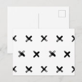 Punkt Crosses - Dense Postkarte (Vorne/Hinten)