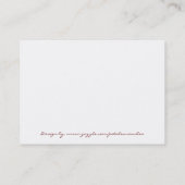 Punkt der hellen Visitenkarte (Rückseite)