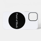 Punkt des Schwarzen iPhone Hülle (Rückseite (Horizontal))