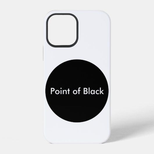 Punkt des Schwarzen iPhone Hülle (Rückseite)