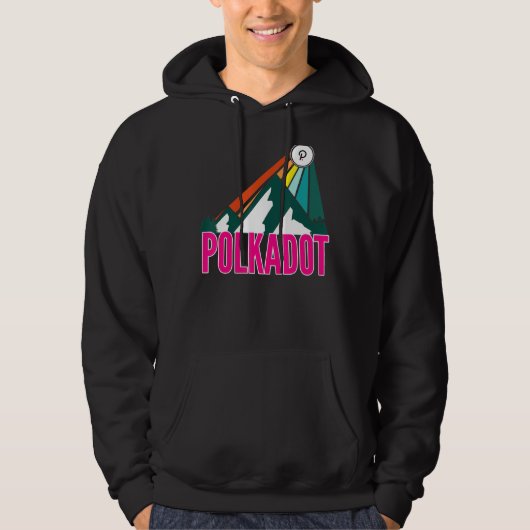 Punkt Dot Crypto Berg Sonnenstrahlen Kryptoströmun Hoodie (Vorderseite)