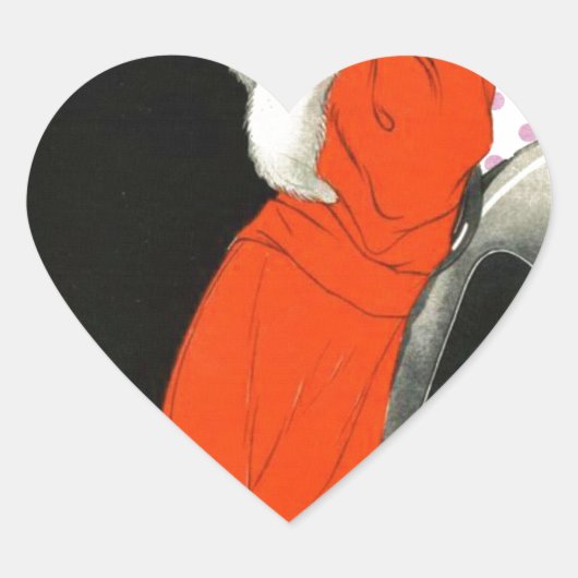 Punkt flapper Herz-Aufkleber (Vorderseite)