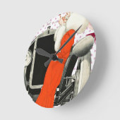 Punkt flapper runde wanduhr (Winkel)