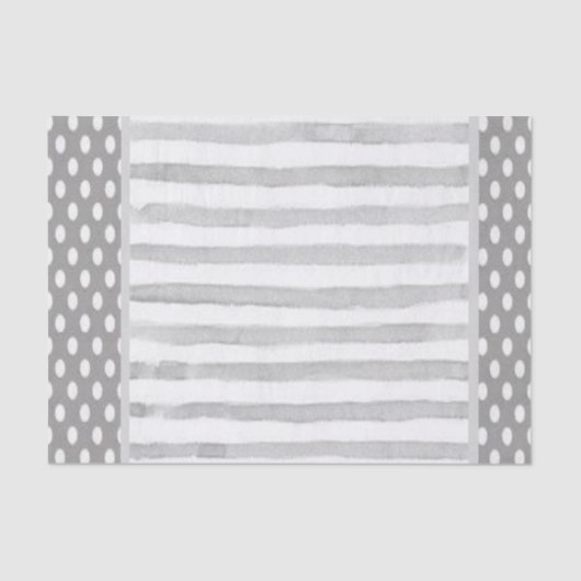 Punkt für graue Streifen aus Gewebepapier Seidenpapier (Vorderseite)